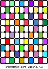 Background pattern in colors, Abstract color palette, Random colored squares, Sudoku pattern