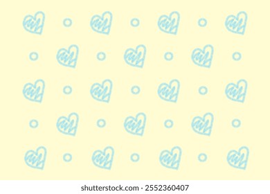 Fondo con el patrón de los corazones dibujados a mano lindos