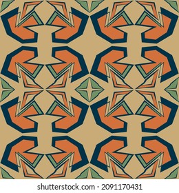 Background pattern with decorative geometric and abstract elements