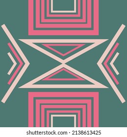Background pattern with decorative geometric and abstract elements