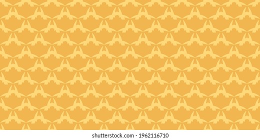 Background pattern with decorative ornament on a yellow background. Seamless pattern, texture. Vector image 