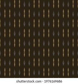Background pattern with decorative ornament on a black background, vintage wallpaper. Seamless pattern, texture. Vector illustration for design.