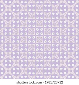 Patrón de fondo de adorno decorativo sobre fondo morado, fondo de pared. Patrón sin brillo, textura. Ilustración vectorial para el diseño.
