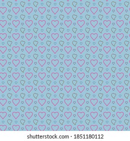 Background pattern depicting a love or heart shape in a very matching color