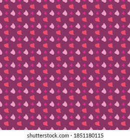Background pattern depicting a love or heart shape in a very matching color