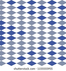 Background pattern design vector. Blue and Grey beautiful wallpaper of pattern. Modern geometric design of diamond