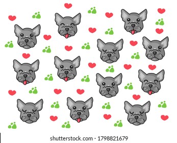 Background pattern of the dogs. Shirt vector background pattern.   Glass or handkerchief pattern