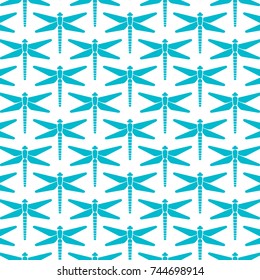 background pattern with dragonfly icons
