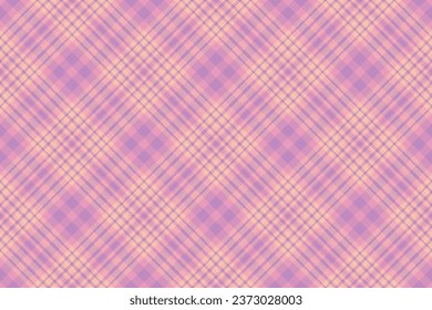 Background pattern fabric of check textile plaid with a tartan vector texture seamless in pastel and light colors.