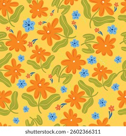 background pattern featuring  painting, fabric, and flower elements.
