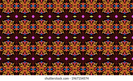 Background pattern with flat style design vector template