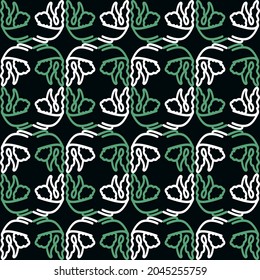 Background pattern floral repetition and mirror 
