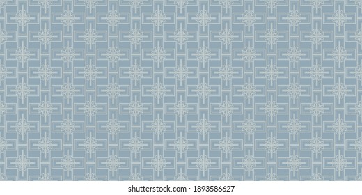 Background pattern with geometric ornament, vintage. Seamless wallpaper texture. Vector image
