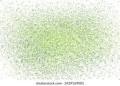 Background pattern with green sparkles. Colorful green vector on transparent background. Glitter elements for holidays and various projects.