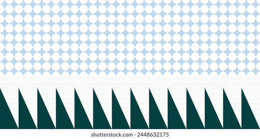 background pattern green spikes blue stars