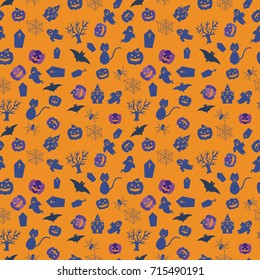 Background pattern Halloween items
