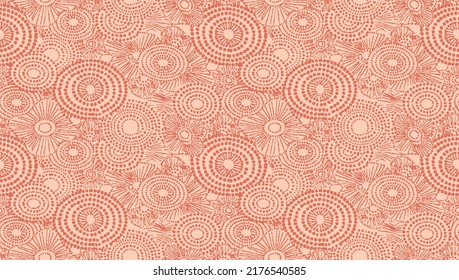 background pattern with hand drawn circles and dots, perfect abstract background for decoration and fabric