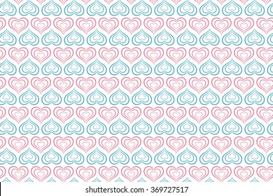 Background pattern of heart waves