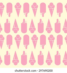 Background pattern ice cream