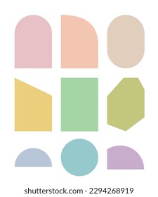 Hintergrundbild-Grafik von bunten, geometrischen, abstrakten Formen.