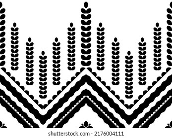 Background pattern image in 1 color. Beautiful geometric pattern. balck and white pattern and elegant, textiles, jewelry, patterns on carpets and bedding, scarves, clothing, white background.