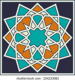 Background with pattern in islamic style