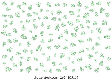 background pattern lamp with leaves