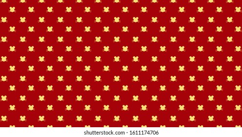 background pattern mouse vector illustration with red background for cjinese new year celebration