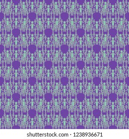 Background pattern multicolored geometric simple people seamless.