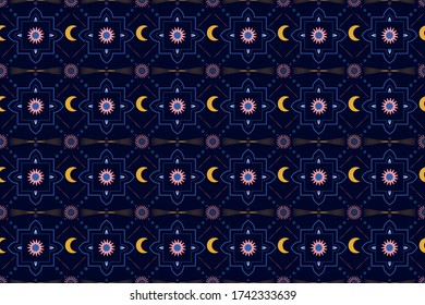 Background pattern with mystical design