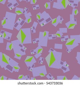 Background pattern with open mail envelope. Modern doodle pop art sketch. Bright seamless pattern with colorful envelopes, letters. For textiles, packaging paper.