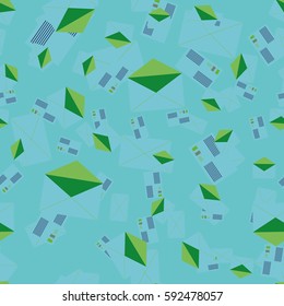 Background pattern with open mail envelope. Modern doodle pop art sketch. Bright seamless pattern with colorful envelopes, letters. For textiles, packaging paper.