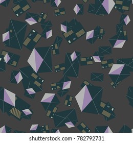 Background pattern with open mail envelope. Modern doodle pop art sketch. Bright seamless pattern with colorful envelopes, letters. For textiles, packaging paper.