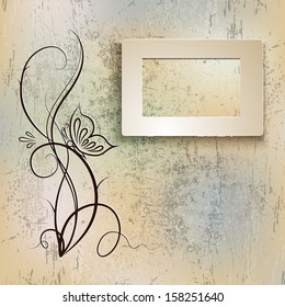 background with a pattern in pastel colors with a place for an inscription and pattern