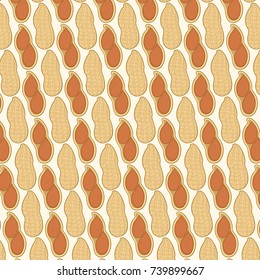 background pattern with peanut in shell