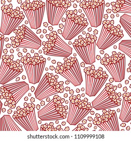 background pattern with popcorn striped tub