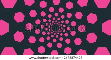 Background Pattern radial hexagon. colorful texture. optical illusion. honeycomb