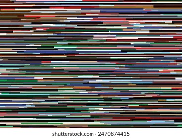 A background of a pattern of randomly arranged colorful parallel lines