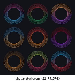 Background Pattern, Round Line Texture with Copy Space for Text Decorated.