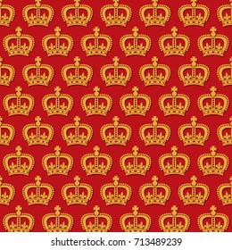 background pattern with royal crowns