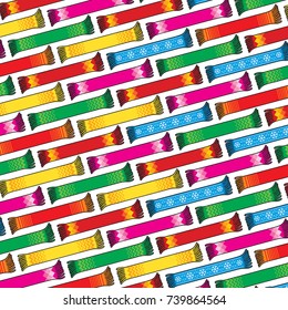 background pattern with scarves