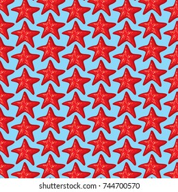 background pattern with sea stars