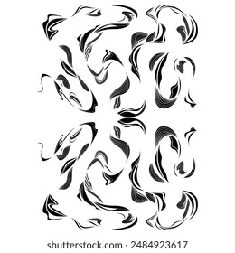 Background pattern, seamless pattern, abstract pattern, unique background, aesthetic background, art background, seamless. Vector Style