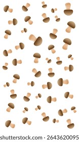 Background pattern seamless brown mushroom flat