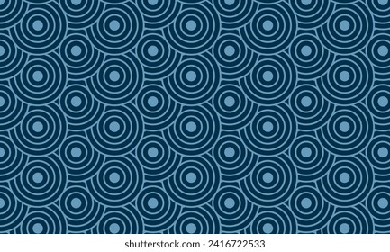 Background pattern with seamless circle lines. Vector endless background texture.