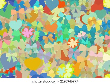Background pattern seamless design texture. Theme is about ribbons, decoration, dressing, adornment, embellishment