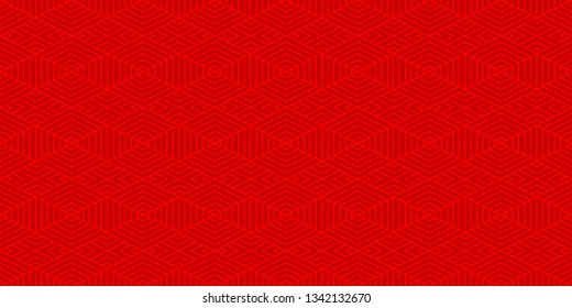 Background pattern seamless geometric abstract red color vector. Red background design.