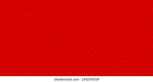 Background pattern seamless geometric abstract red color vector. Red background design.
