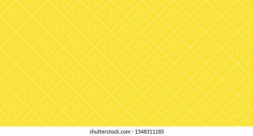 Background pattern seamless geometric abstract yellow color vector. Summer background design.