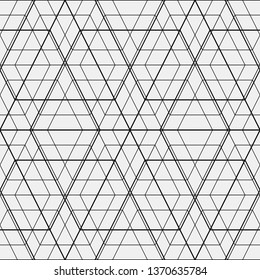 Background pattern seamless geometric abstract black line on gray background colors vector. Premium pattern design.